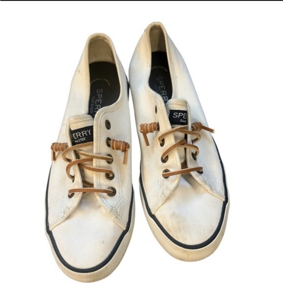 Sperry Women's Crest Vibe Memory-Foam Canvas Platform Sneakers - Picture 1 of 5